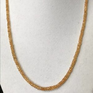 14k Yellow Sapphire Necklace